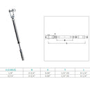 Marine Boat SS T316 Swageless & Toggle Turnbuckle For Cable Rail Wire Rope