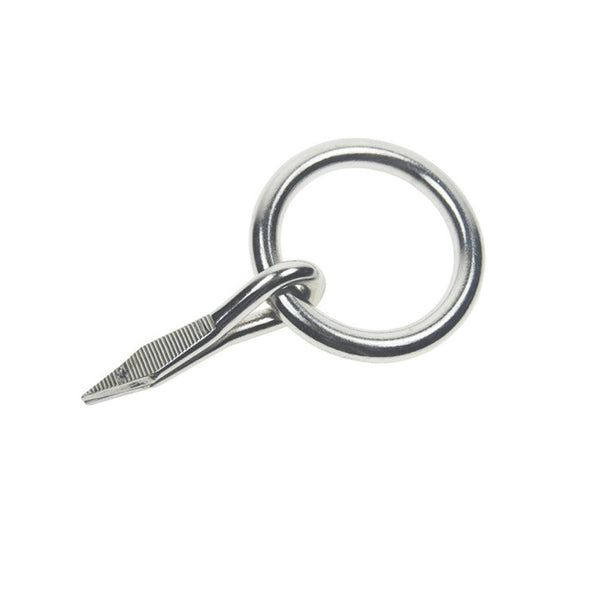 Marine Stainless Steel 1/4" Ring Nail Link Connect Yacht Sailing Welded Ring