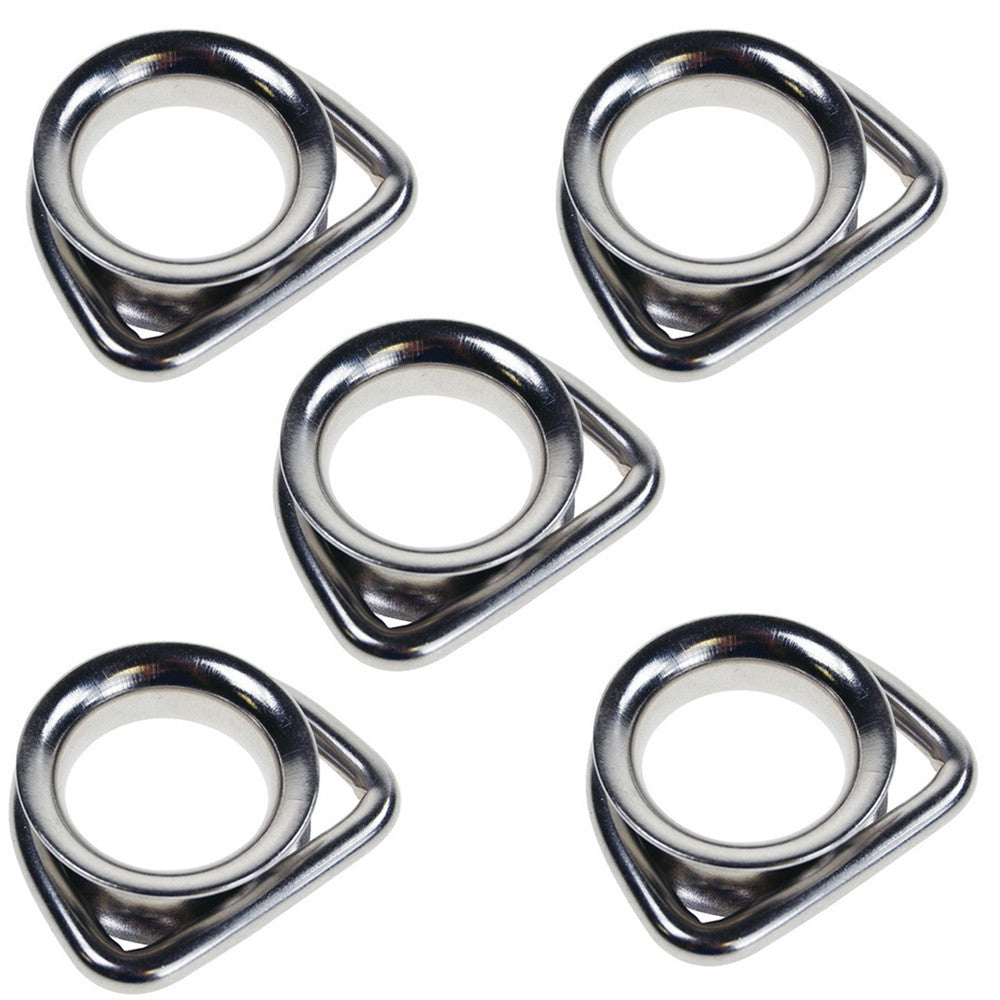 5 Pc Marine Boat Stainless Steel 1/4" D Ring Thimble Wire Rope Sailing Yacht