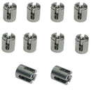 10 Pc Marine Stainless Steel 3/16" Cross Cable Clip Clamp Wire Cable Size 3/16"