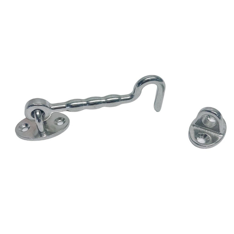 4Pc Marine Stainless Steel 316 3" Door Hook Lock Cabinet Cabin Door Hook Latch