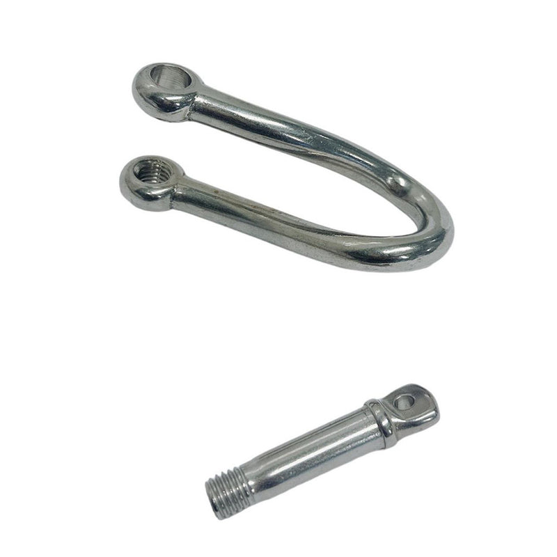 Marine Boat Stainless Steel T316 3/8" Twisted Shackle Screw Pin 1200 Lbs WLL