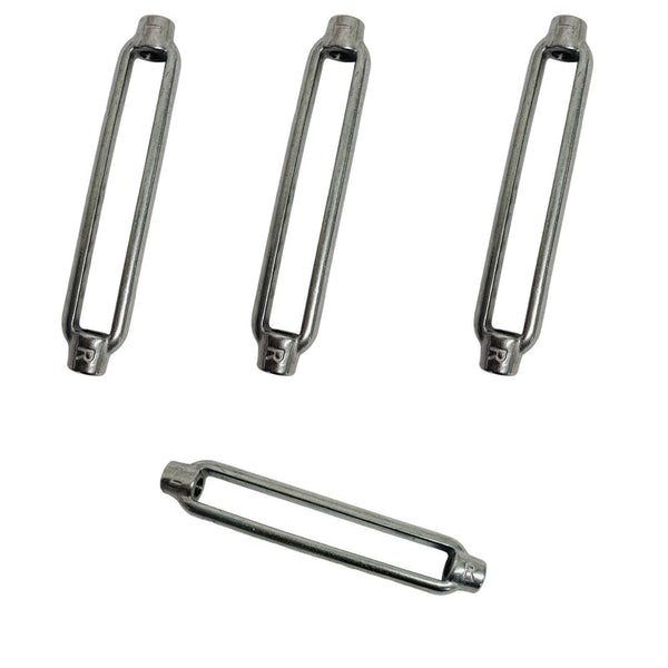 4 Pc Marine Boat Stainless Steel T316 3/16" x 2-1/4" Turnbuckle Body 300 Lbs WLL