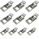 10 Pc Marine Stainless Steel T304 1" Over Center Buckle Tie Down 300 Lbs WLL