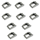 10Pc Marine Stainless Steel 1" Cam Buckle Rachet Tie Down Webbing Straps 100 WLL
