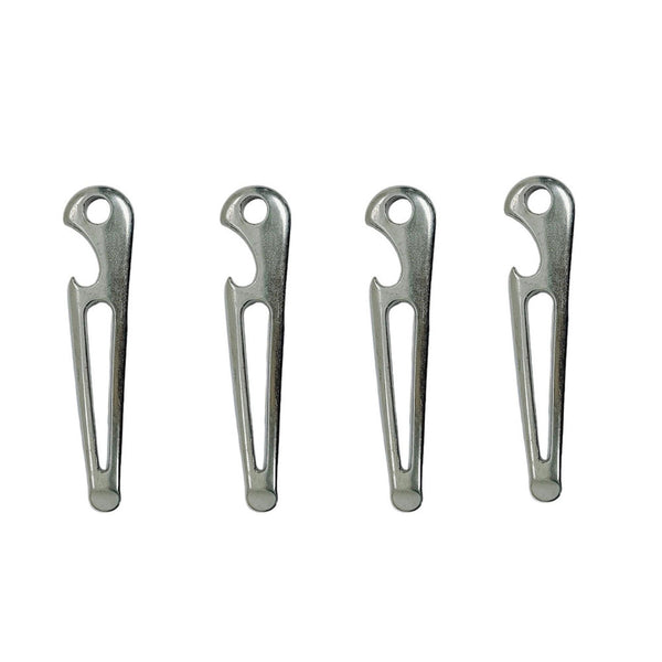 4 Pc Marine Stainless Steel 3-1/2" Shackle Key With Bottle Opener Sailor Yacht