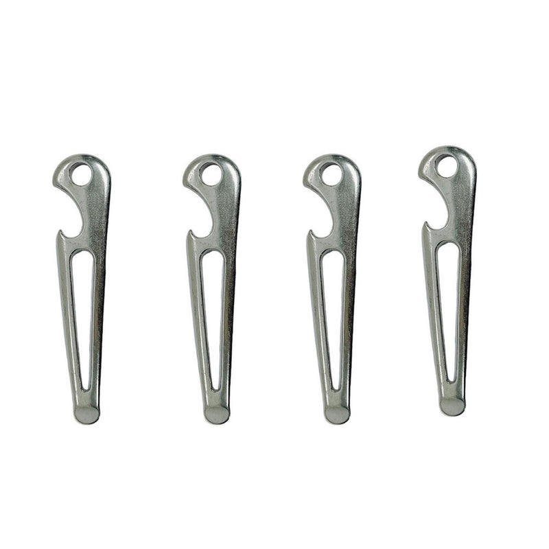 4 Pc Marine Stainless Steel 3-1/2" Shackle Key With Bottle Opener Sailor Yacht