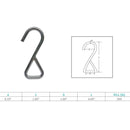 Marine Boat Stainless Steel T316 1" S Web Hook 200 Lbs WLL Webbing Hook Rigging