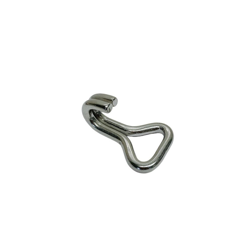 Marine Boat Stainless Steel T304 1" J Web Hook 400 Lbs WLL Webbing Hook Rigging
