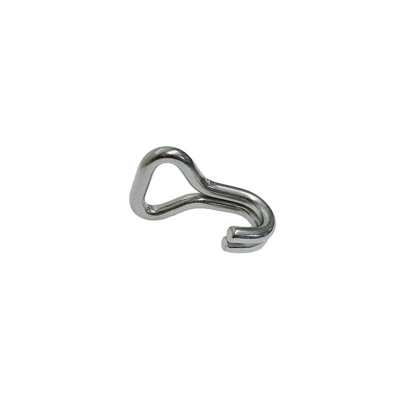 4 Pc Marine Stainless Steel T304 1" J Web Hook 400 Lbs WLL Webbing Hook Rigging