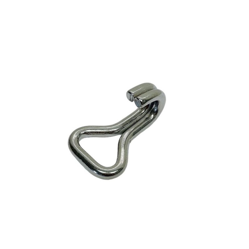 4 Pc Marine Stainless Steel T304 1" J Web Hook 400 Lbs WLL Webbing Hook Rigging