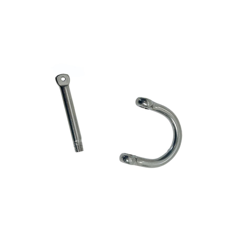 Marine Boat Stainless Steel T316 3/16" Wide D Shackle Screw Pin 650 Lbs WLL Pin