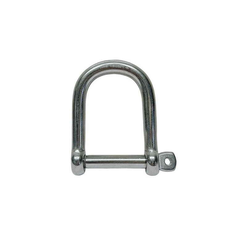 Marine Boat Stainless Steel T316 1/4'' Wide D Shackle Screw Pin 750 Lbs WLL