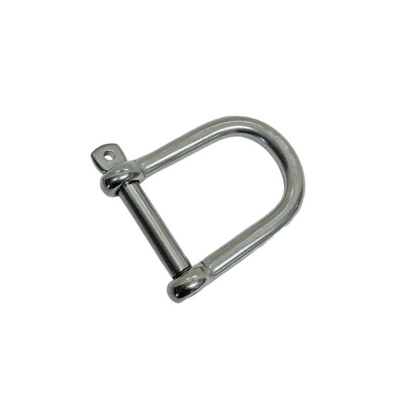 4 Pc Marine Stainless Steel T316 3/8" Wide D Shackle Screw Pin 1,700 Lbs WLL