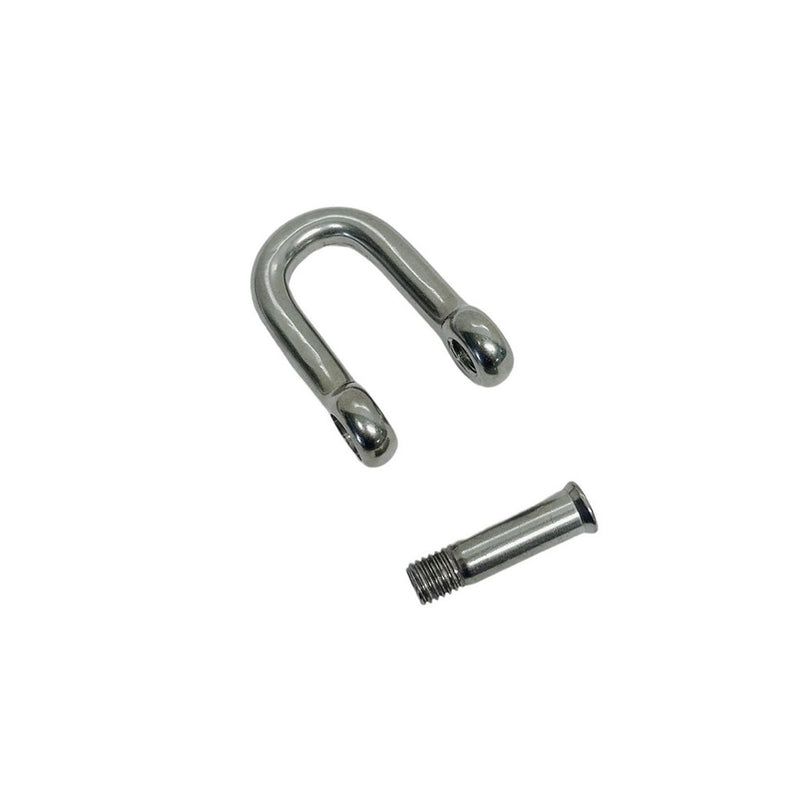 Marine Boat Stainless Steel T316 1/4" D Shackle Hex Sink Screw Pin 750 Lbs WLL