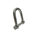Marine Boat Stainless Steel T316 Wide D Shackle with Screw Pin