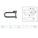 4 Pc Marine Stainless Steel 5/16" Halyard Key Shackle Captive Pin 1350 Lb WLL