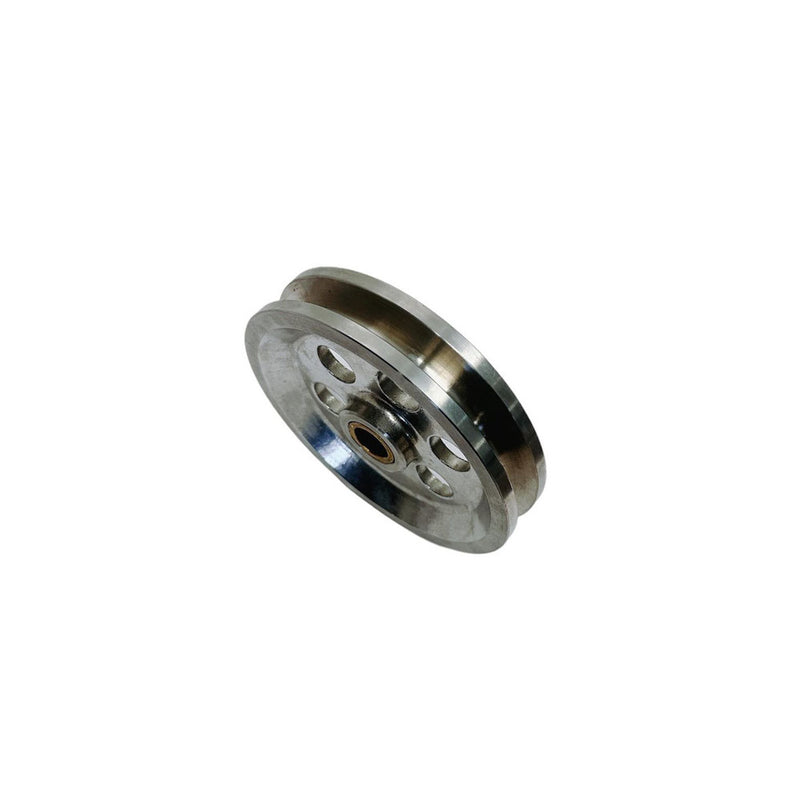 Marine Boat Stainless Steel T304 5" Sheave Wire Rope Pulley Brass Bushing