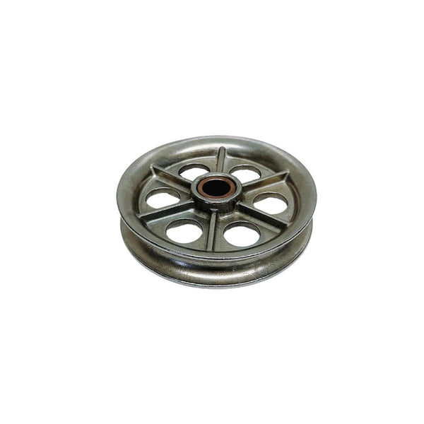 Marine Boat T304 Stainless Steel 5" Sheave Wire Rope Pulley Brass Brushing