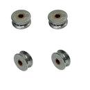 4 Pc Marine Stainless Steel 1-1/4" Sheave Wire Pulley Brass Bushing 5/16" Rope