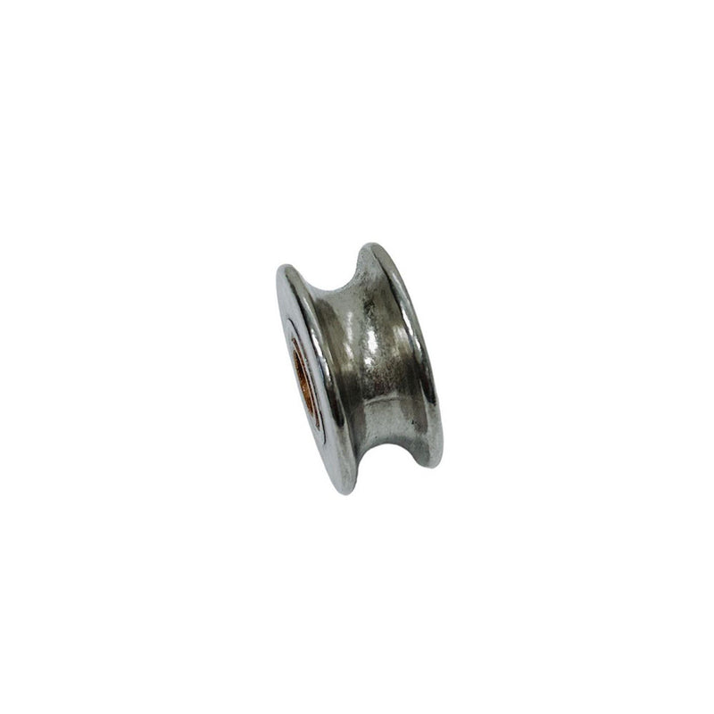 Marine Boat T304 Stainless Steel Sheave Wire Pulley Brass Brushing for Wire Rope