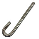 Marine Boat Stainless Steel T316 1/4" x 2.40" J Bolt Spring Hook J-Bolt J Hook