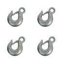 4 Pc Marine Boat Drop Forged Stainless Steel 1/4" Eye Slip Hook WLL 1,000 Lb