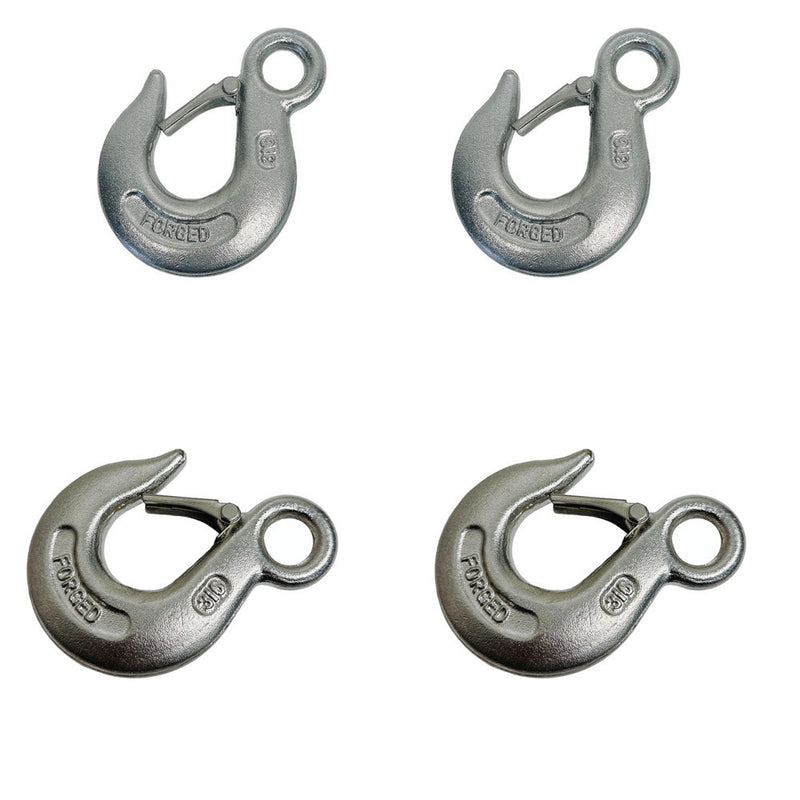 4 Pc Marine Boat Drop Forged Stainless Steel 5/16" Eye Slip Hook WLL 1500 Lb