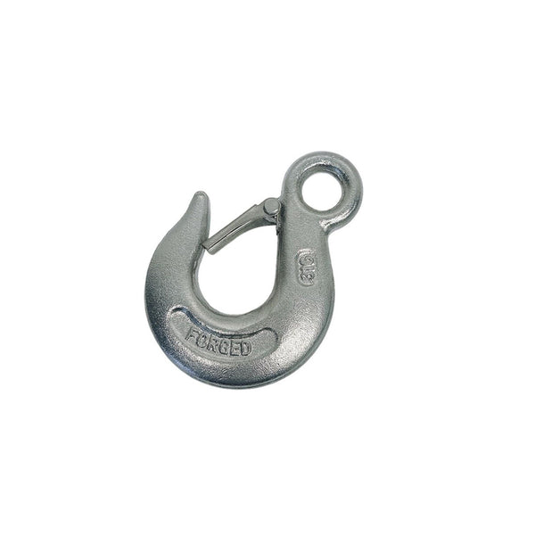 Marine Boat Drop Forged Stainless Steel T316 3/8" Eye Slip Hook WLL 2000 Lb