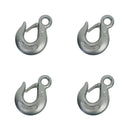 4 Pc Marine Boat Drop Forged Stainless Steel T316 1/2" Eye Slip Hook WLL 3000 Lb