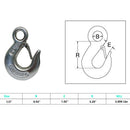 Marine Boat Drop Forged Stainless Steel T316 Eye Slip Hook