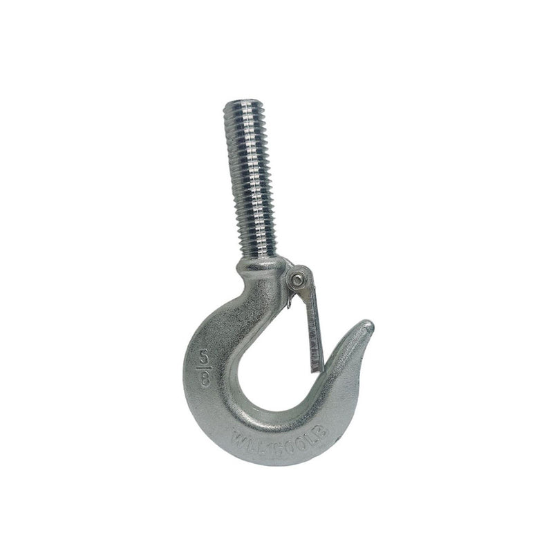 4Pc Marine Stainless Steel 5/8" Threaded Shank Hook Drop Forged Hook 1500 Lb WLL