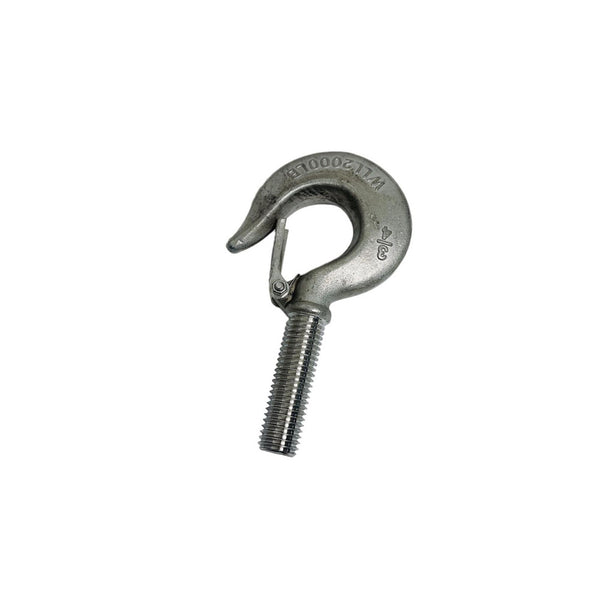 Marine Stainless Steel 3/4" Threaded Shank Hook Drop Forged Hook 2,000 Lb WLL
