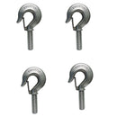 4 Pc Marine Stainless Steel 7/8" Threaded Shank Hook Drop Forged Hook 2500Lb WLL