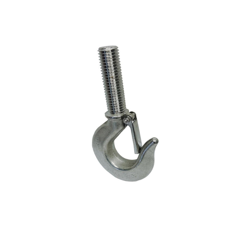4 Pc Marine Stainless Steel 7/8" Threaded Shank Hook Drop Forged Hook 2500Lb WLL
