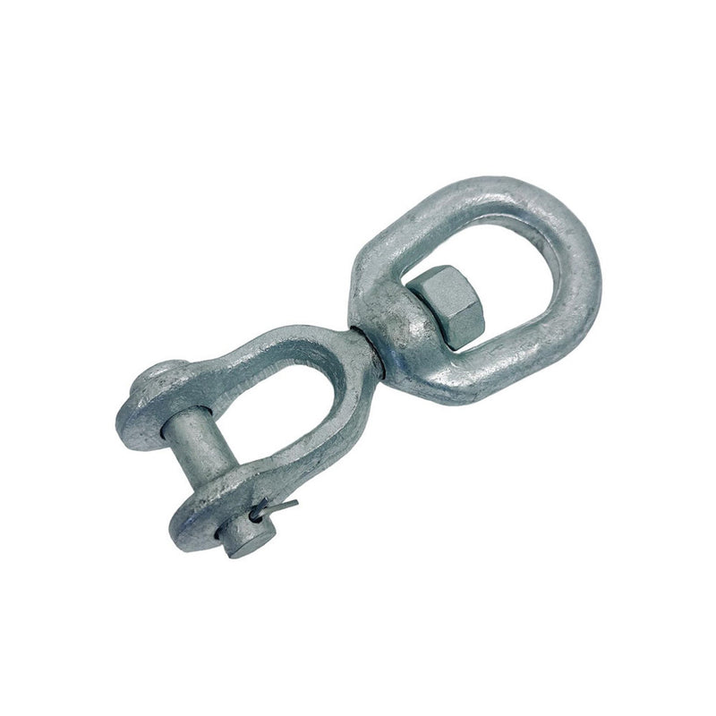 1/4", 5/16", 3/8", 1/2", 5/8", 3/4", 1" Galvanized JAW EYE Marine Mooring Swivel