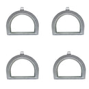 4 Pc Marine Stainless Steel 3/8" - 1/2" D Ring Thimble Wire Rope D-Ring Yacht