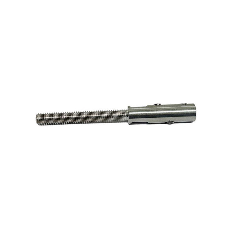 Marine Stainless Steel 5/16"-18 Set Screw Threaded Stud For 3/16" Cable Wire