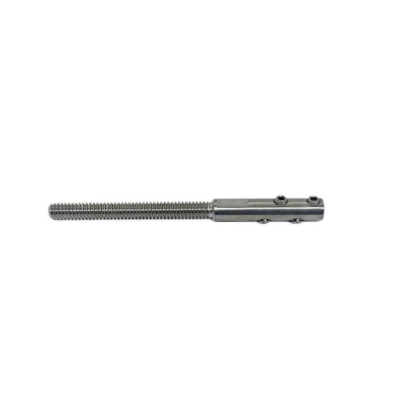 Stainless Steel T316 Set Screw Threaded Stud For 1/8", 3/16", 1/4" Cable Wire