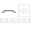 Stainless Steel T304 3/16", 1/4", 5/16" Long Pad Eye Rigging Wire Cable Yacht