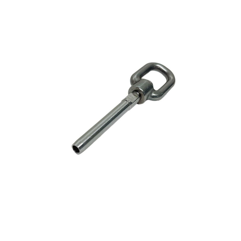 4 Pc Marine Stainless Steel T316 Swivel Gate Eye For 3/16" Cable Hand Swage Stud