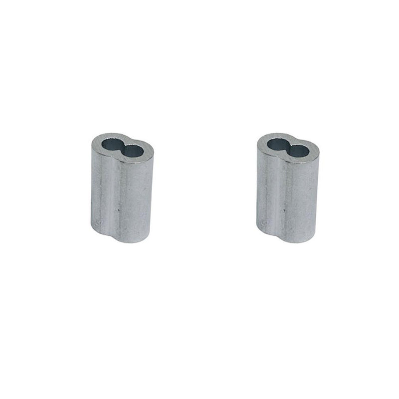 Aluminum Sleeve Wire Rope Swage Crimp Clip Duplex Oval Sleeves