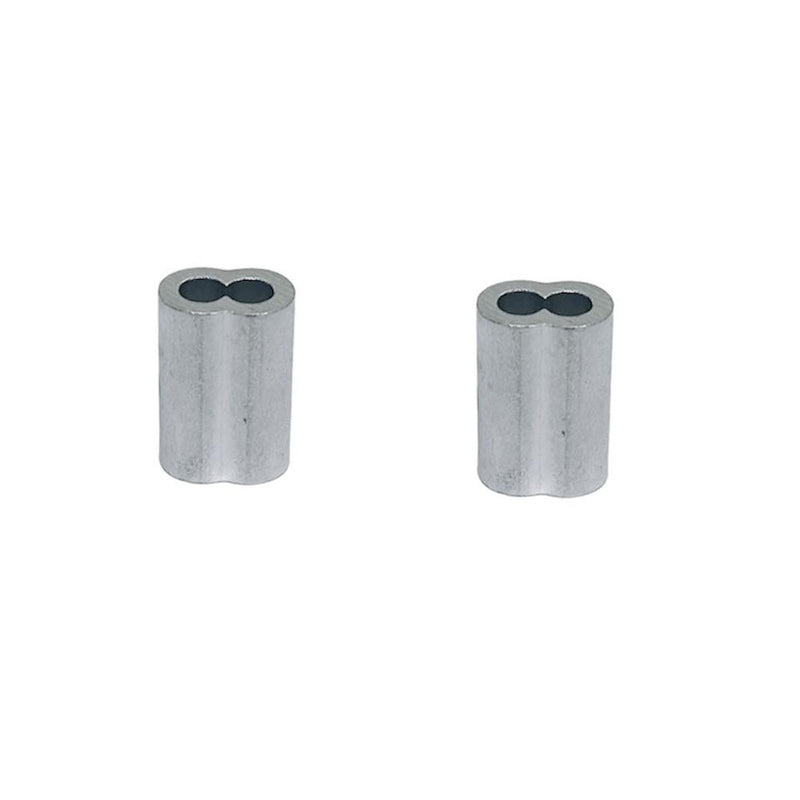 Aluminum Sleeve Wire Rope Swage Crimp Clip Duplex Oval Sleeves