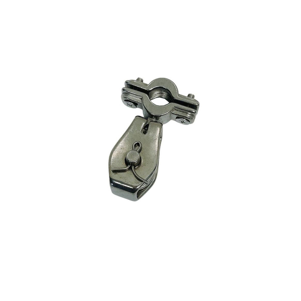 Marine Boat Stainless Steel T304 1" Cable Block Swivel Sheave Wire Rope Cable