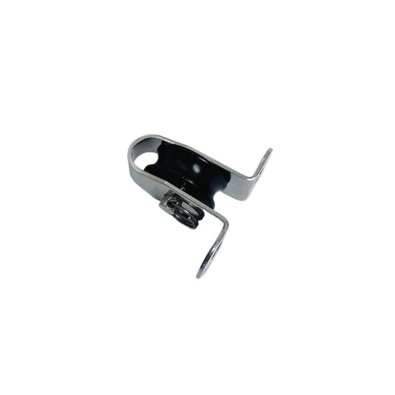 Marine Boat Stainless Steel T304 1/4" Surface Mount Pulley Block Nylon Sheave