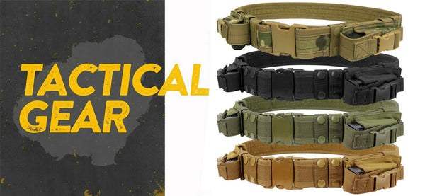 Molle Tactical Belt Combat Mag Pouch Duty Belt Up to 44-Inch