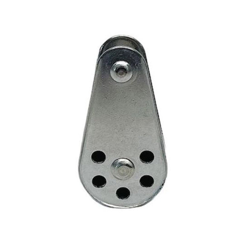 Marine Stainless Steel 1/4" fix Pin Pulley Block Nylon Sheave Wire Rope Pulley