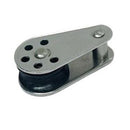 4 Pc Marine Stainless Steel 1/4" fix Pin Pulley Block Nylon Sheave Wire Rope