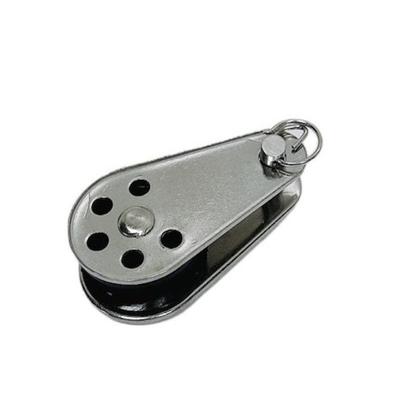 4 Pc Marine Stainless Steel 1/4" Removable Pin Pulley Block Nylon Sheave