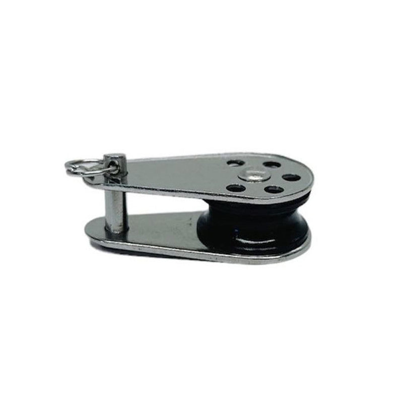4 Pc Marine Stainless Steel 1/4" Removable Pin Pulley Block Nylon Sheave
